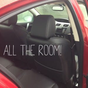 all the room in the mazda 3