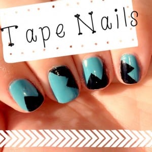 Tape Nails from totallythebomb.com