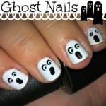 Halloween Ghost Nail Art
