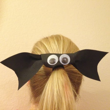 DIY Halloween Bat Hairbow