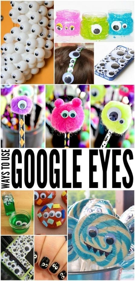So many ways to use google eyes! These are such a cute kid's craft!