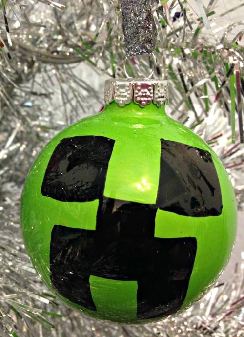Minecraft Creeper Christmas Tree Ornament
