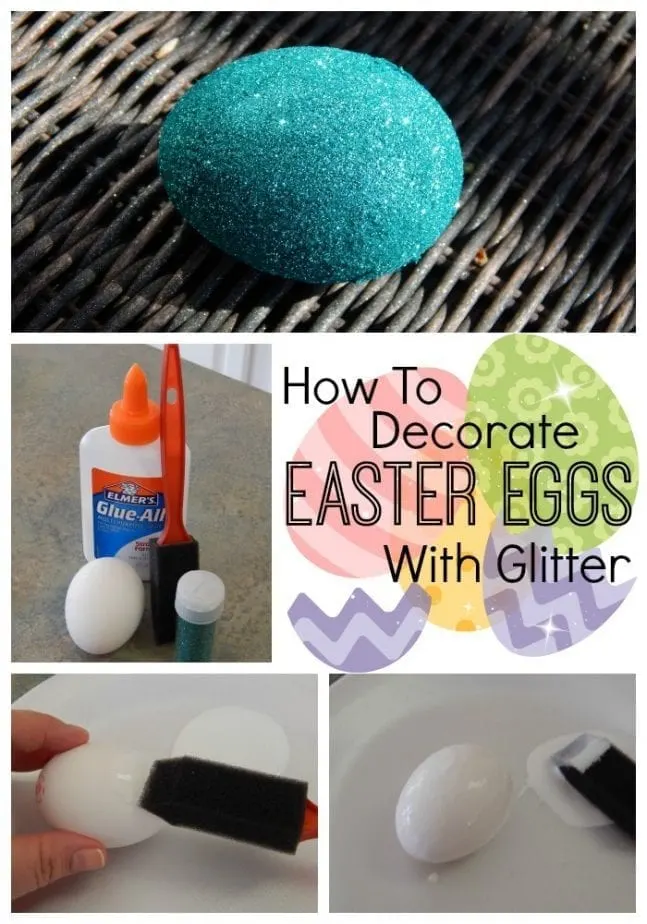 How To Decorate Easter Eggs With Glitter