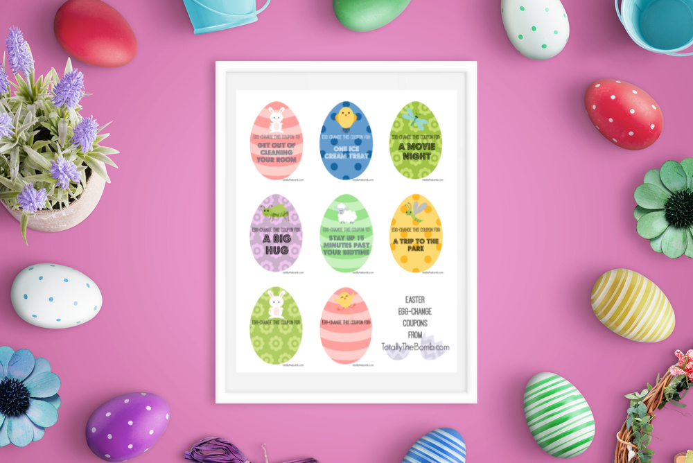 Free Printable Easter Egg-Change Coupons
