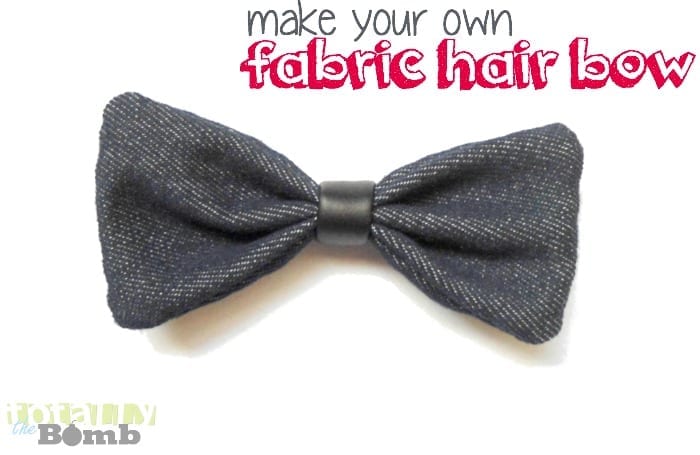 How To Make a Fabric Hair Bow