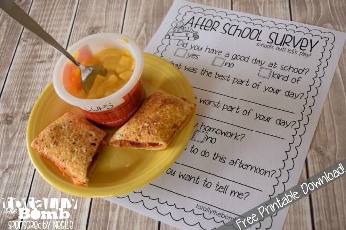 free printable after school survey download