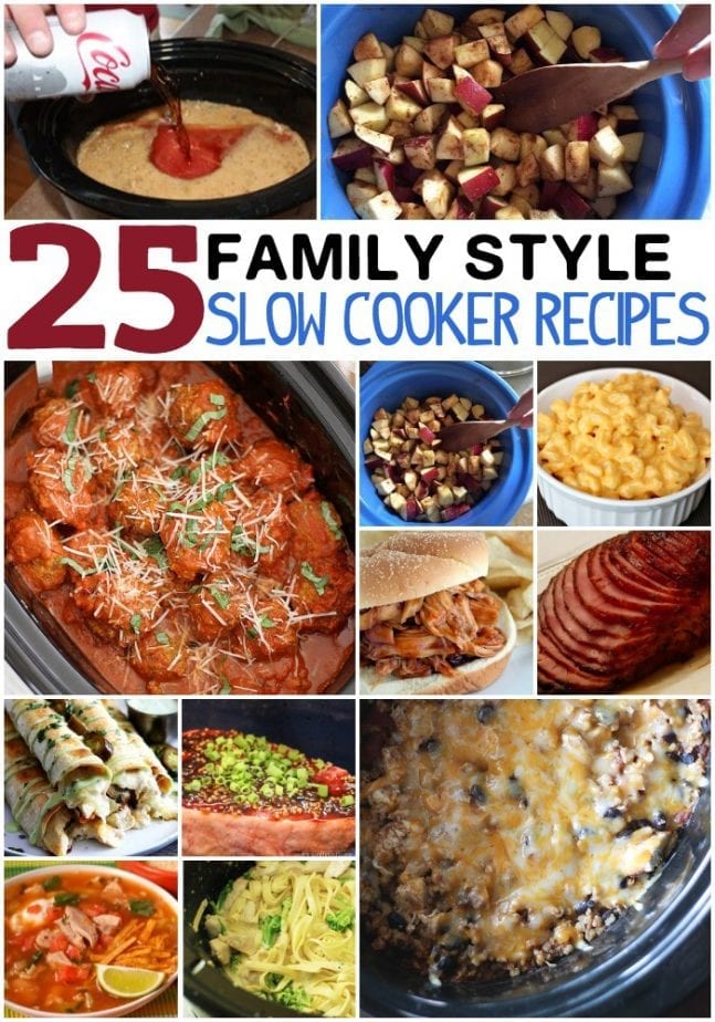 25 family style slow cooker recipes