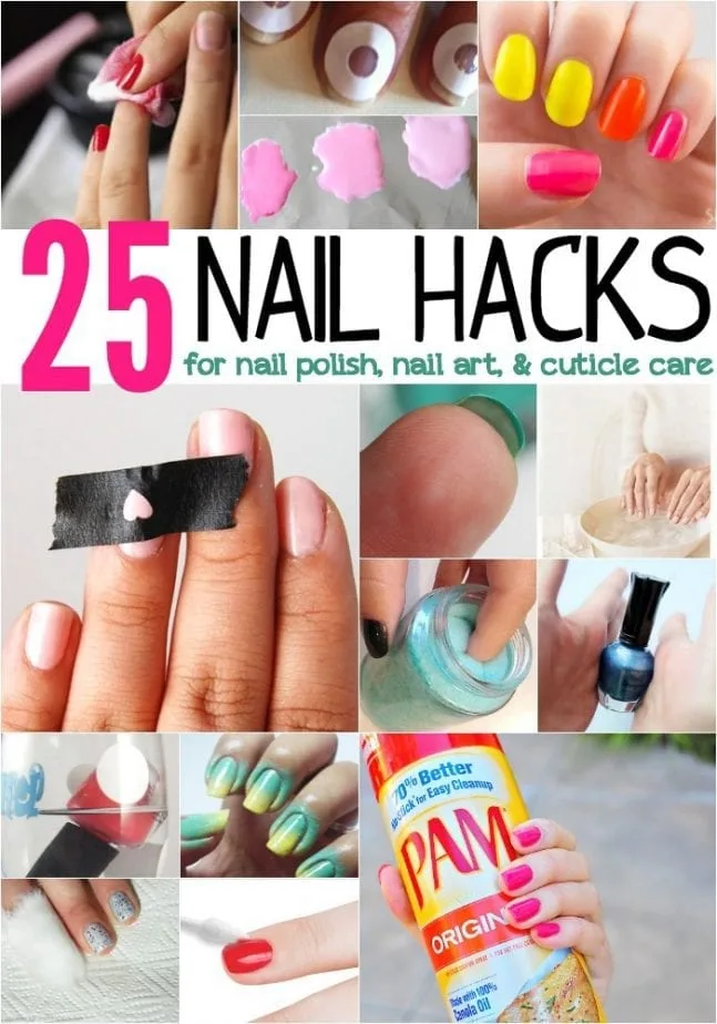 25 nail hacks for nail polish nail art and cuticle care.jpg