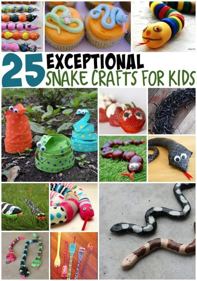 25 snake crafts for kids