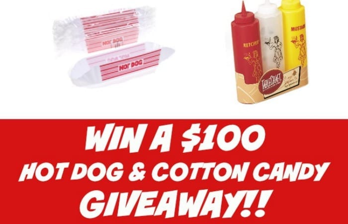 Win A $100 Hot Dog And Cotton Candy Giveaway!