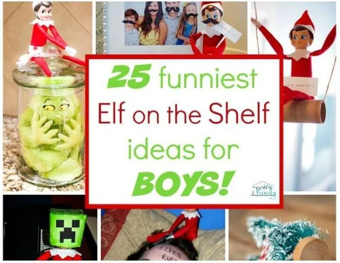 best and funniest elf on the shelf ideas for boys