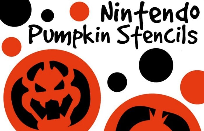 Nintendo Halloween Pumpkin Stencils