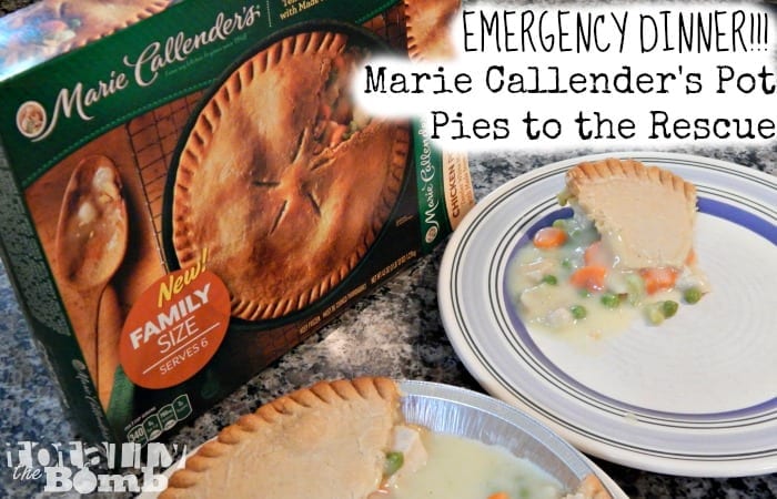 Emergency Dinner ~ Marie Callenders Pot Pies to the Rescue