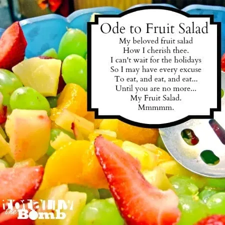 We love this fruit salad recipe so much that we wrote and ode to fruit salad