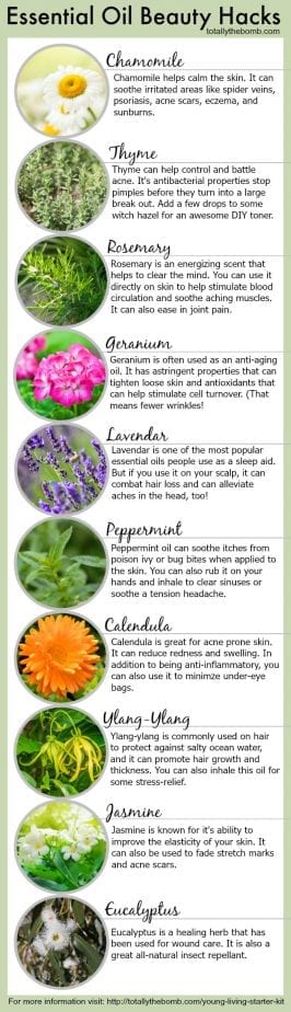 young living essential oil beauty hacks