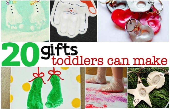20 Gifts Toddlers Can Make with a little help