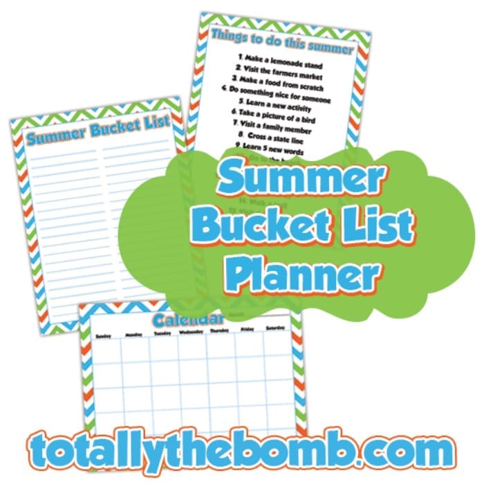 summer bucket list pdf