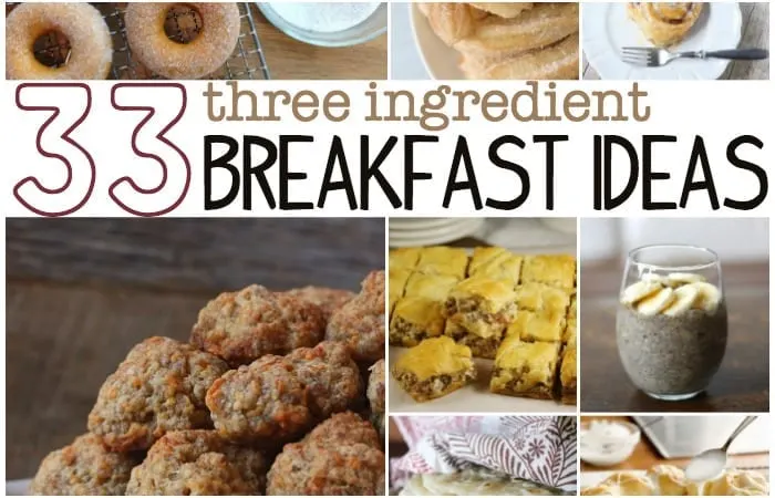 three ingredient breakfast ideas