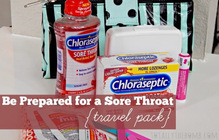 Be Prepared for a Sore Throat Travel Pack Feature