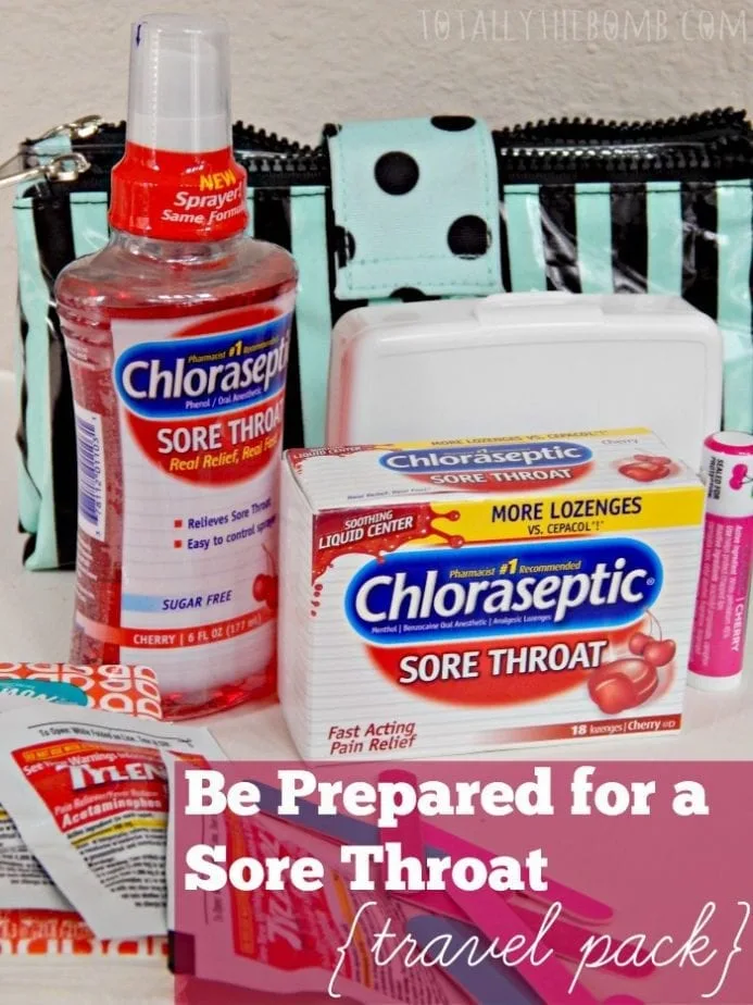 Be Prepared for a Sore Throat Travel Pack Pin