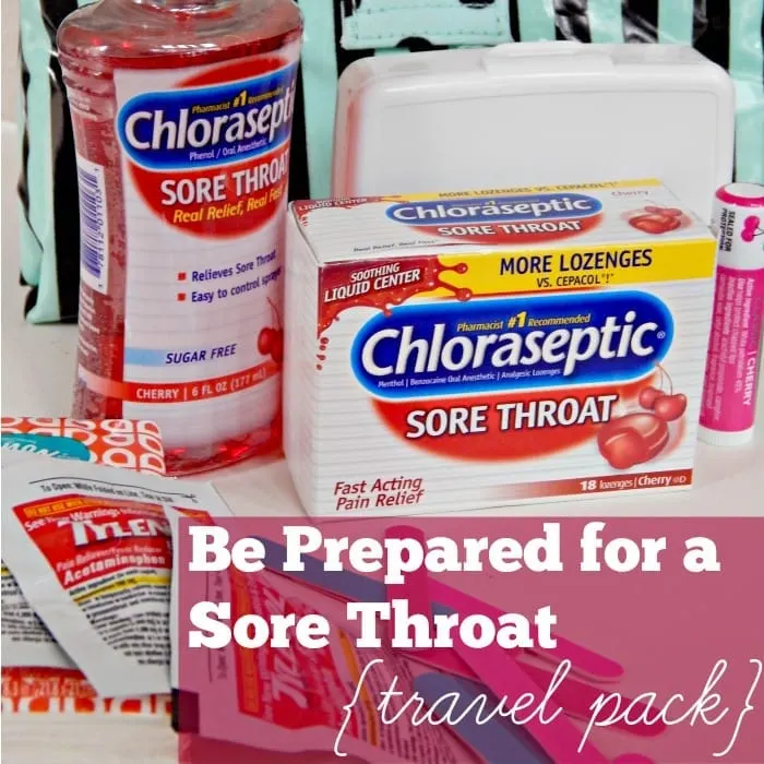 Be Prepared for a Sore Throat Travel Pack Square