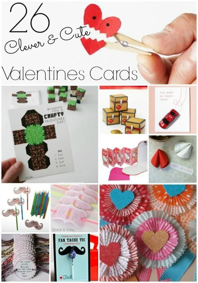 Crafty Cute Easy Valentines Cards pin w txt