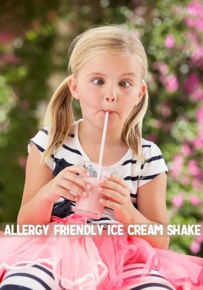 allergy friendly ice cream shake