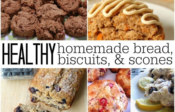 healthy homemade bread biscuits and scones featured