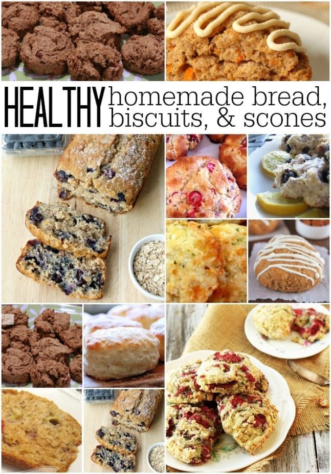 healthy homemade bread biscuits and scones