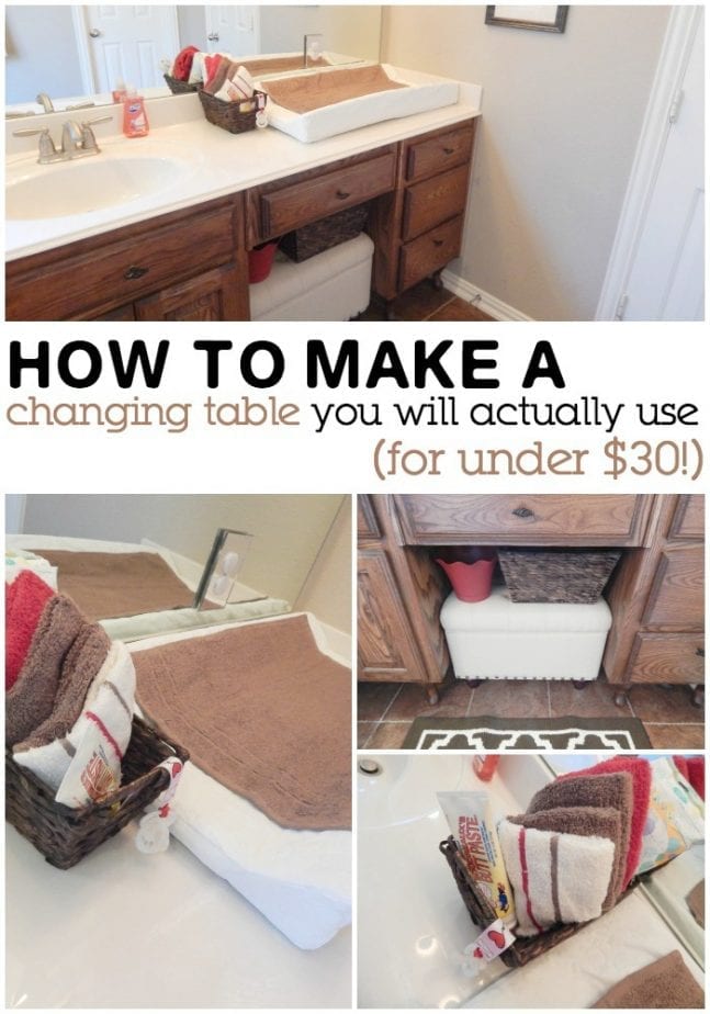 changing table you will actually use