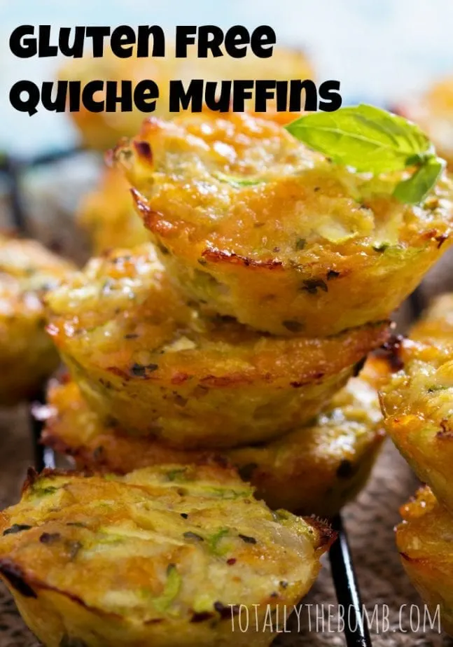 Cheesey and delicious Gluten Free Quiche Muffins are a perfect breakfast food