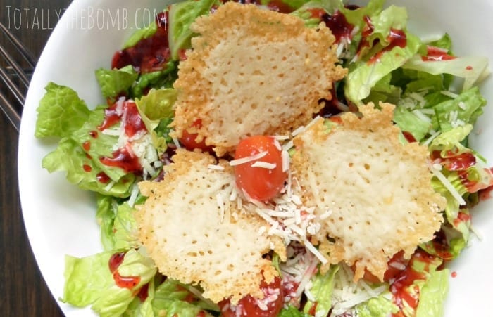 Asiago Cheese Crisps for Salad