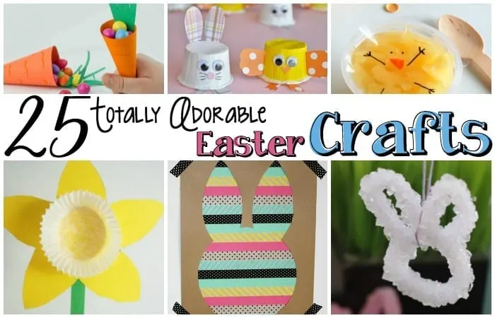 These 25 Totally Adorable Easter Crafts make Easter that much more fun! | #easter #crafts #adorable #easy #eastercrafts