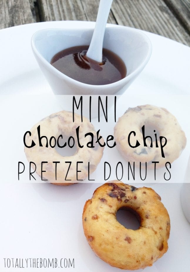 Mini Chocolate Chip Pretzel Donuts