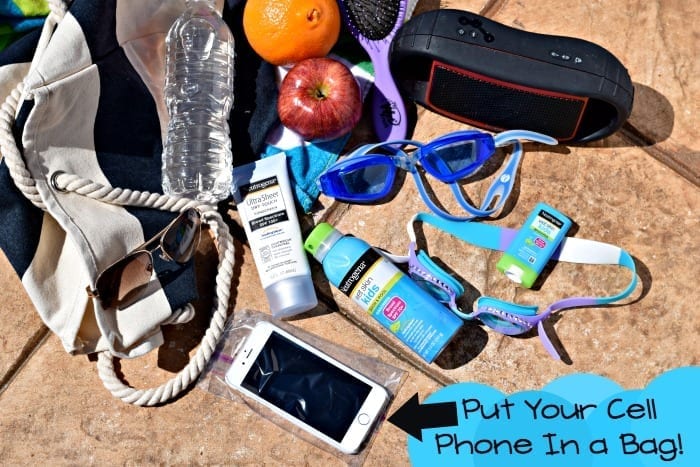 put your cell phone in a bag