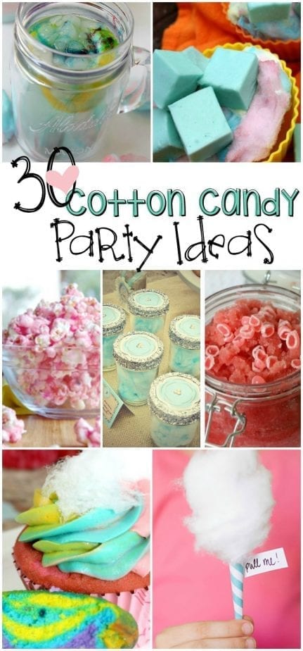 Cotton candy party ideas pin