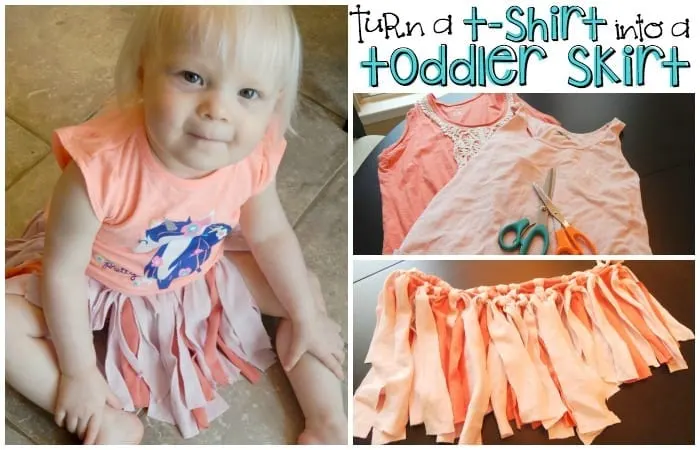 how to make a no-sew toddler skirt from a t-shirt feature
