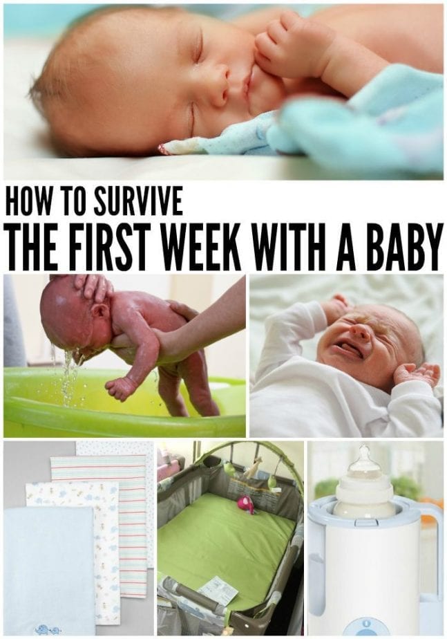 how to survive your first week with a new baby
