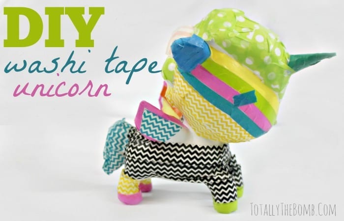 DIY Washi Tape Unicorn Craft Project How To