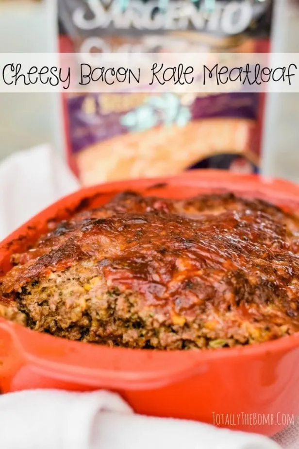 cheesy bacon kale meatloaf