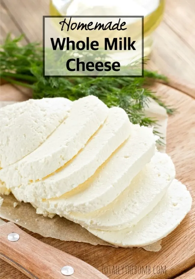 homemade whole milk cheese