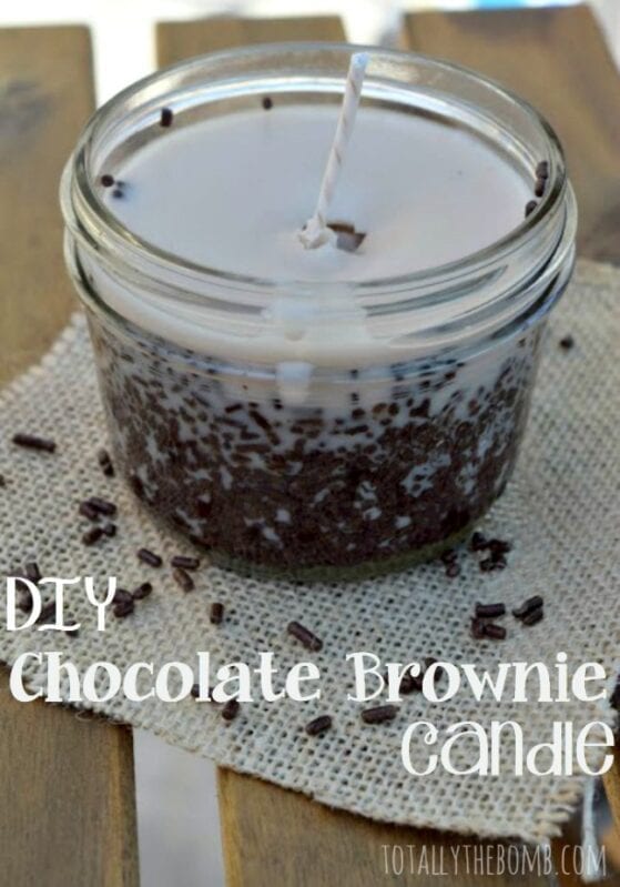 DIY Chocolate Brownie Candle