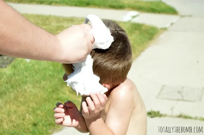 shaving cream balloons for kids inprocess3