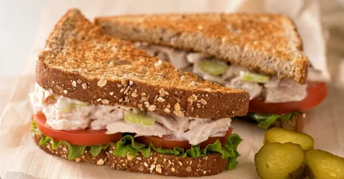 an easy recipe toasted tuna salad sandwich that's quick and delicious