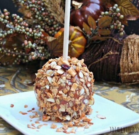 Make Your Own Granola Candy Apple