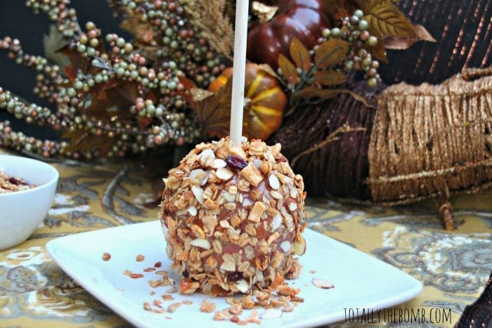Make Your Own Granola Candy Apple