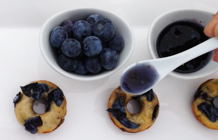 Mini Blueberry Donuts