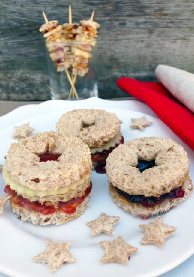 Peanut Butter and Jelly Linzer Sandwiches