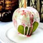 white chocolate cotton candy apple