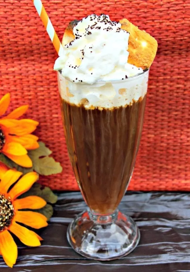 Spiked S'Mores Coffee Drink